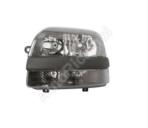 Headlight Fiat Doblo 2000-2005 left H7+H1+H1 with fog light, without motor