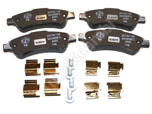 Brake pads Fiat Ducato since 2006 rear, with accessories, typ BOSCH