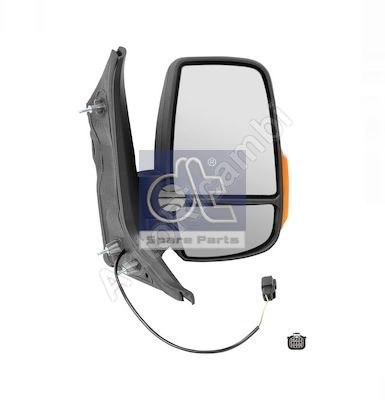 Rearview mirror Ford Transit since 2013 right short, manual, 2-PIN, 16W