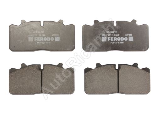 Brake pads Iveco EuroCargo since 2000 110E-120E front/rear