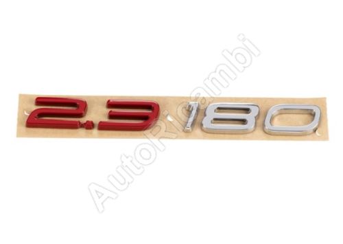 Schriftzug, Emblem "2.3 180" Fiat Ducato ab 2014