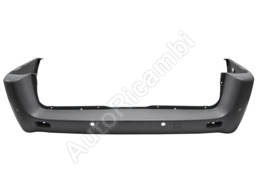 Rear bumper Fiat Scudo since 2007 for varnishing, with parking sensors - long version