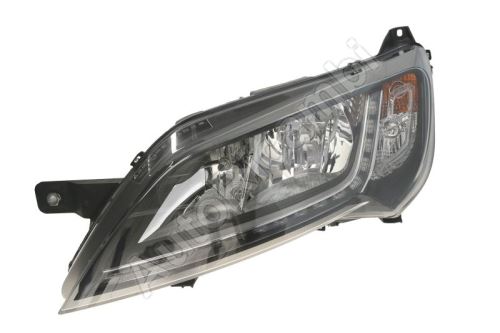 Headlight Fiat Ducato since 2014 left black frame H7+H7, LED with control unit