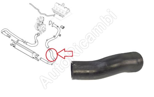 Charger Intake Hose Fiat Doblo since 2010 1.6/2.0 D from intercooler to throttle