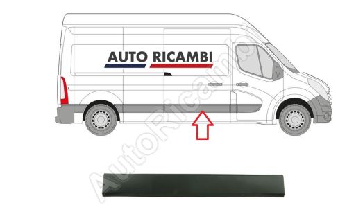 Protective trim Renault Master since 2010 right, sliding door 1465 mm