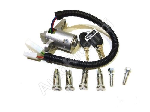 Ignition switch Iveco EuroCargo since 2008 with ignition barrels set, 4-PIN