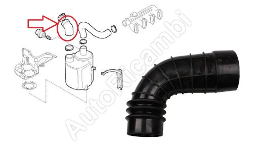 Air ducts Iveco TurboDaily 1990-2000 2.5/2.8D suction into the filter