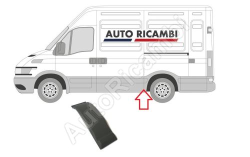 Protective trim Iveco Daily 2000-2006 left, behind the sliding door