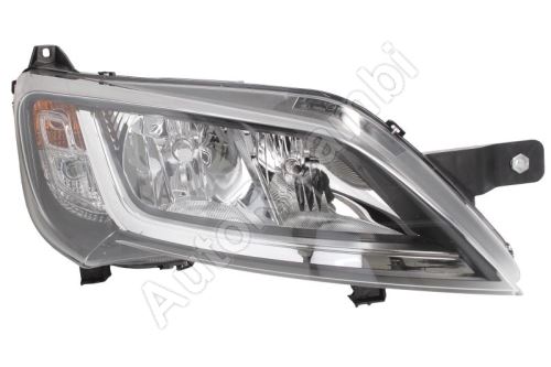 Headlight Fiat Ducato since 2014 right H7+H7 black frame without LED