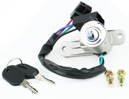 Ignition switch Iveco EuroCargo, Iveco Trakker with ignition barrel and keys, 4-PIN
