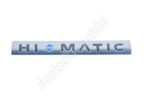 Emblème "HI-MATIC" Iveco Daily depuis 2014 arrière