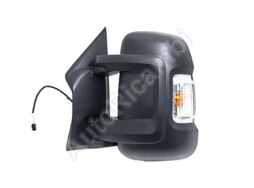 Rear View mirror Fiat Ducato 2006-2011 left short 80mm, foldable with sensor 16W, 12-PIN