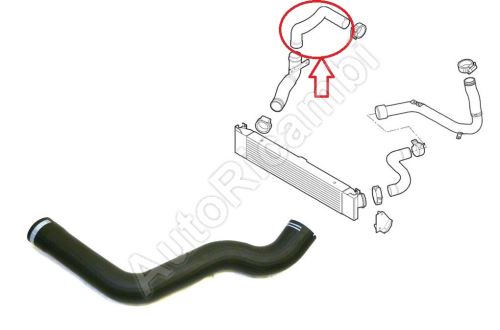 Charger Intake Hose Fiat Ducato since 2006 3.0 from intercooler to throttle