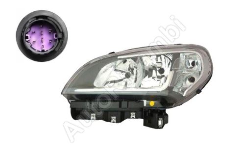 Headlight Fiat Doblo since 2016 left front H7+H7, with daylight, with motor