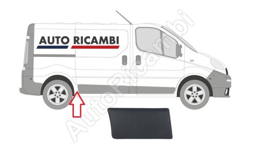 Protective trim for Renault Trafic since 2001 right, in front of the rear wheel