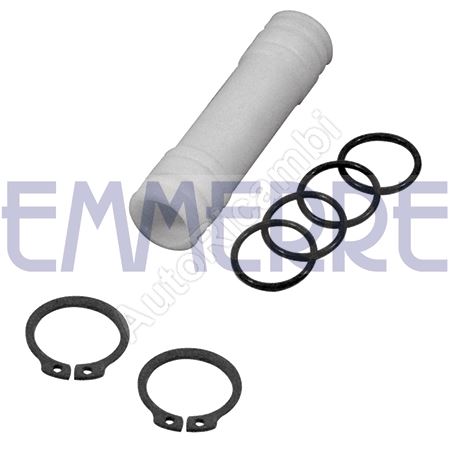 Water pump pipe Iveco TurboDaily 2.5, 80 mm kit with seals