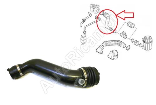 Charger Intake Hose Fiat Ducato 2002-2006 2.3 from filter to turbocharger