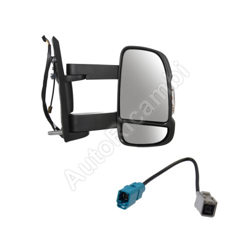 Rear View Mirror Fiat Ducato 250 right, long, electric with antenna