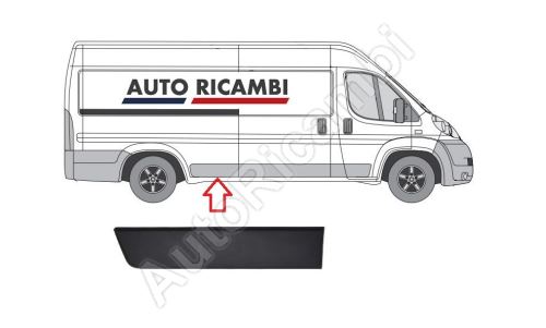 Protective trim Fiat Ducato since 2006 right, in front of the rear wheel, 80cm