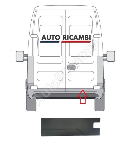 Protective trim Iveco Daily 2006-2014 rear, right door