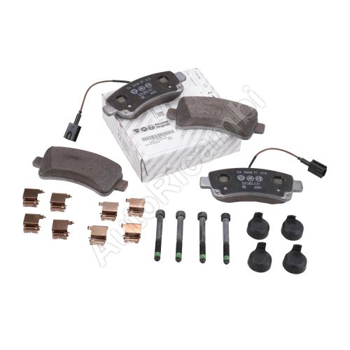 Brake pads Fiat Ducato since 2006 rear, 2- sensors, with accessories, 20Q, typ Brembo