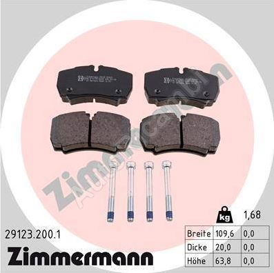 Brake pads Iveco Daily since 2000 35S rear, with accessories