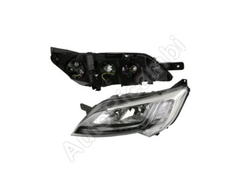 Headlight Fiat Ducato since 2014 left silver frame H7+H7, LED without control unit