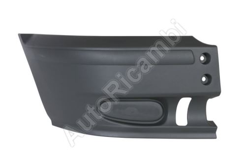 Bumper Ford Transit 2000-2006 front, right, black, without fog lights