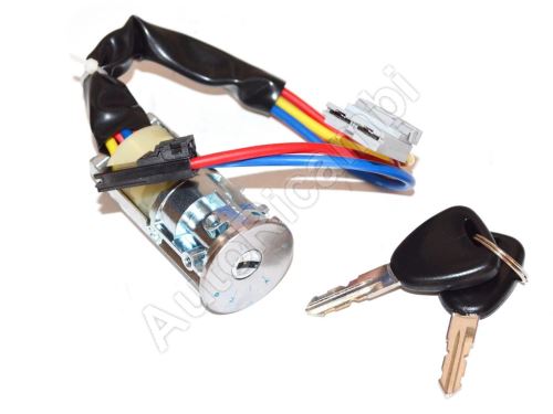 Ignition switch Renault Kangoo 1997-2008 with ignition barrel and keys, 2+2-PIN