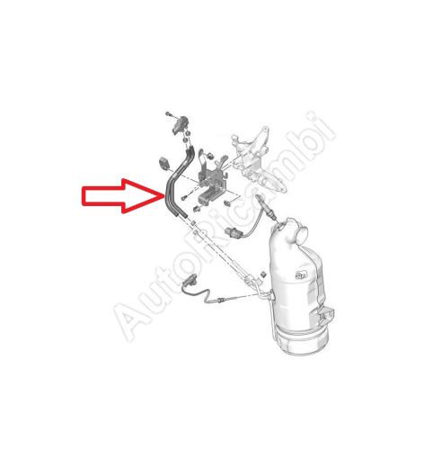 DPF differential pressure sensor hoses Citroën Berlingo, Partner 2008-2016 1.6HDi