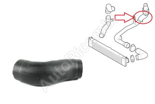 Charger Intake Hose Fiat Ducato 2006-2011 2.2 from turbocharger to intercooler, intermedia