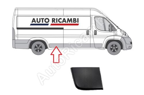 Protective trim Fiat Ducato from 2006 right, in front of the rear wheel