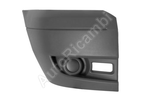 Bumper Ford Transit 2006-2014 front, right, gray, without fog lights
