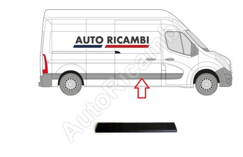 Protective trim Renault Master since 2010 right, sliding door