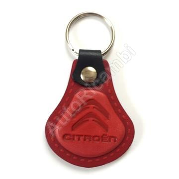 Citroën keychain, genuine leather