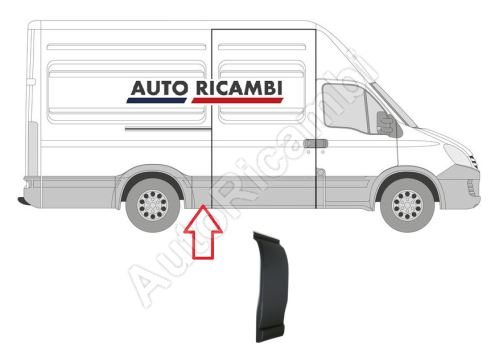 Protective trim Iveco Daily 2000-2014 right, in front of the rear wheel