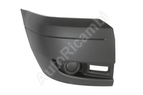 Bumper Ford Transit 2006-2014 front, right, dark grey, without fog lights