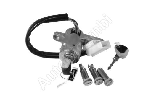 Ignition switch Iveco EuroCargo since 2008 with ignition barrels set, 4-PIN