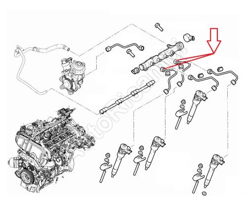 Kraftstoffrohr Fiat Ducato ab 2021 2.2D