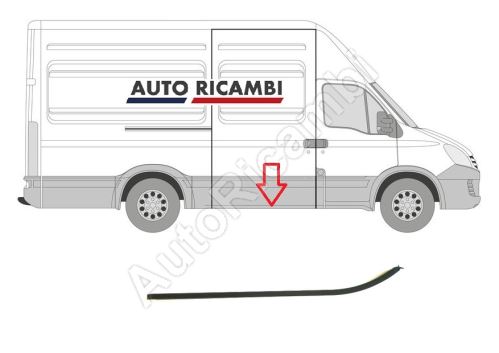 Sliding door roller guide rail Iveco Daily 2000-2014 lower