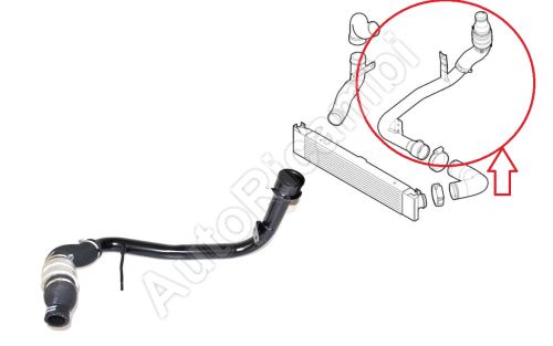 Charger Intake Hose Fiat Ducato 2006-2011 2.2 from turbocharger to intercooler, complete