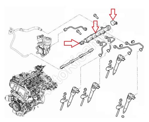 High pressure ramp Fiat Ducato since 2021 2.2D