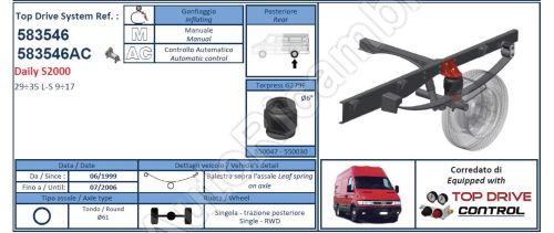 Additional air suspension Iveco Daily 35S (leaf spring over axle)