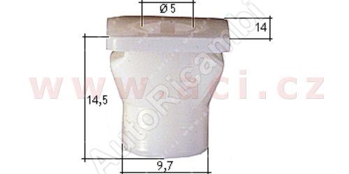 plastová příchytka s vnitřním závitem (10ks)