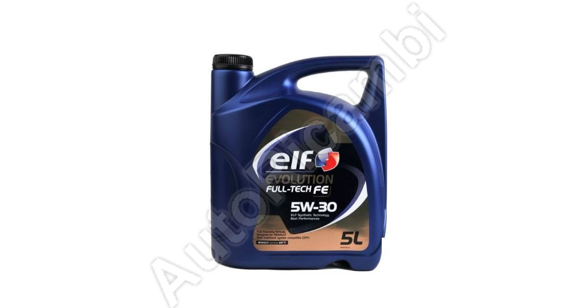  ELF Evolution Full-Tech FE Huile moteur synthétique 5W-30,  1x5L+1x1L = 6 Litres