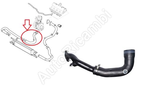 Charger Intake Hose Fiat Doblo since 2010 1.6/2.0MTJ from turbocharger to intercooler