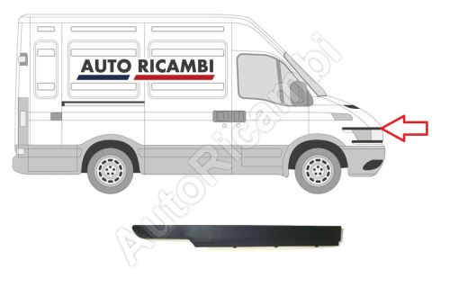 Protective trim Iveco Daily 2000-2006 right, plastic top for fender