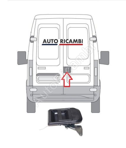 Outer rear door handle Iveco Daily 2000-2006 with central locking