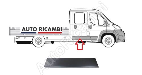 Protective trim Fiat Ducato since 2014 right rear door, double cab