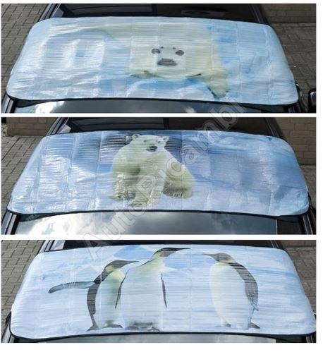 Winter protective visor on the windshield 200x70 cm